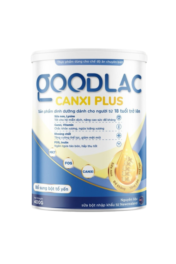 Goodlac Canxi Plus - Special nutrition for people with bone and joint diseases
